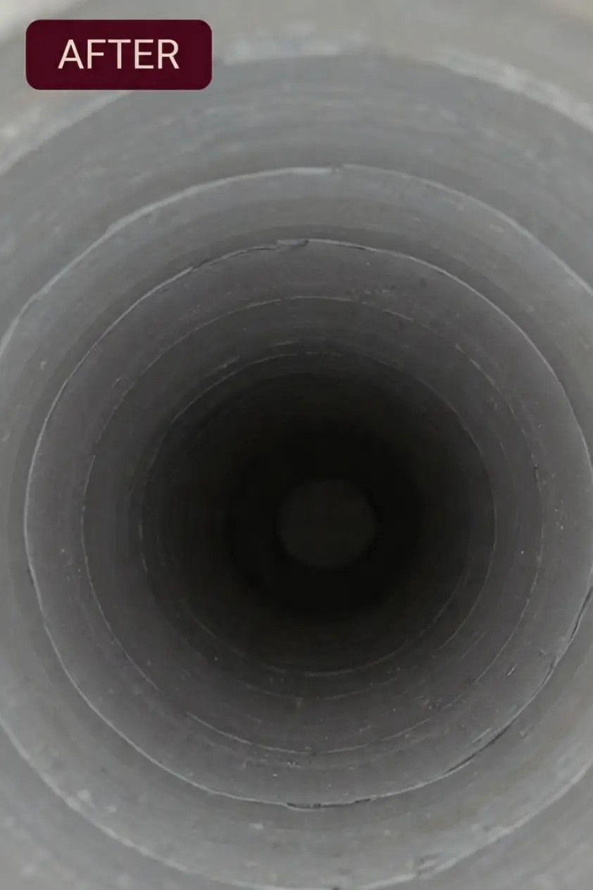 Clean air ducts after professional duct cleaning service in Pearland Texas