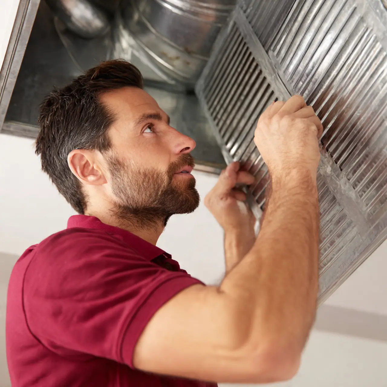 Trusted residential air duct cleaning technician providing reliable service in Pearland Texas